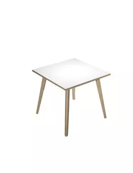 Scrivania Lineare Woody Artexport - 80x80 cm - 6401-DKA-3C (Rovere e Bianco)