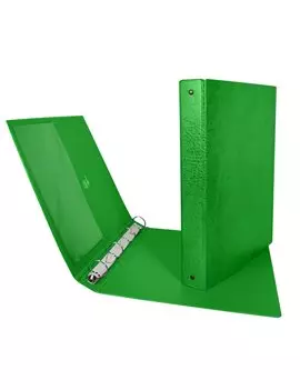 Raccoglitore Stelvio Sei Rota - A4 - 4 Anelli Tondi 25 mm - Dorso 3 cm - 36254405 (Verde)