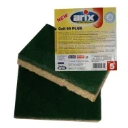Spugna Cell 80 Plus Arix - Abrasiva e Antibatterica - 11575 (Verde Conf. 5)