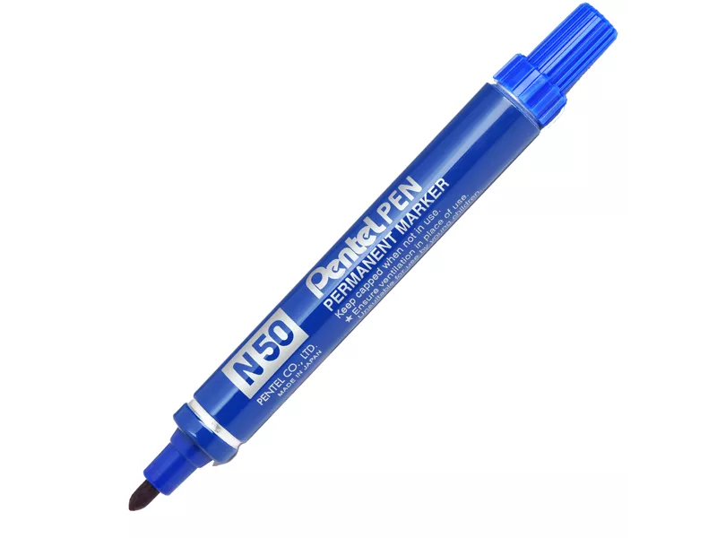 Marcatore Permanente N50 Pentel - Punta Tonda - 4,3 mm - N50-C (Blu) Marcatore Permanente N50 Pentel - Punta Tonda - 4,3 mm - N50-C (Blu)