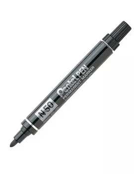 Marcatore Permanente N50 Pentel - Punta Tonda - 4,3 mm - N50-A (Nero)