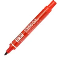 Marcatore Permanente N50 Pentel - Punta Tonda - 4,3 mm - N50-B (Rosso)