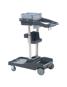 Carrello per Pulizie VoleoPro Standard Vileda - 92x51,5x112,5 cm - 143724 (Celeste e Nero)