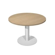 Tavolo Riunioni Agorà Direction Artexport - Rotondo - Diametro 80 cm - PR80+BASE50/C (Rovere Gamba Metallo)
