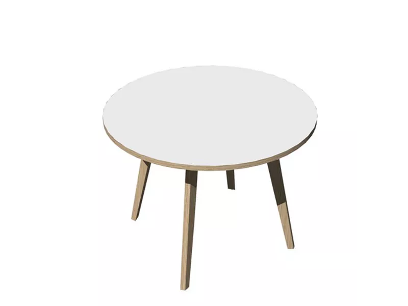 Tavolo Riunioni Woody Artexport - Rotondo - Diametro 100 cm - 6410-DKA-3C (Rovere e Bianco) Tavolo Riunioni Woody Artexport - Rotondo - Diametro 100 cm - 6410-DKA-3C (Rovere e Bianco)