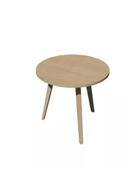 Tavolo Riunioni Woody Artexport - Rotondo - Diametro 80 cm - 6408-DKA-C (Rovere)