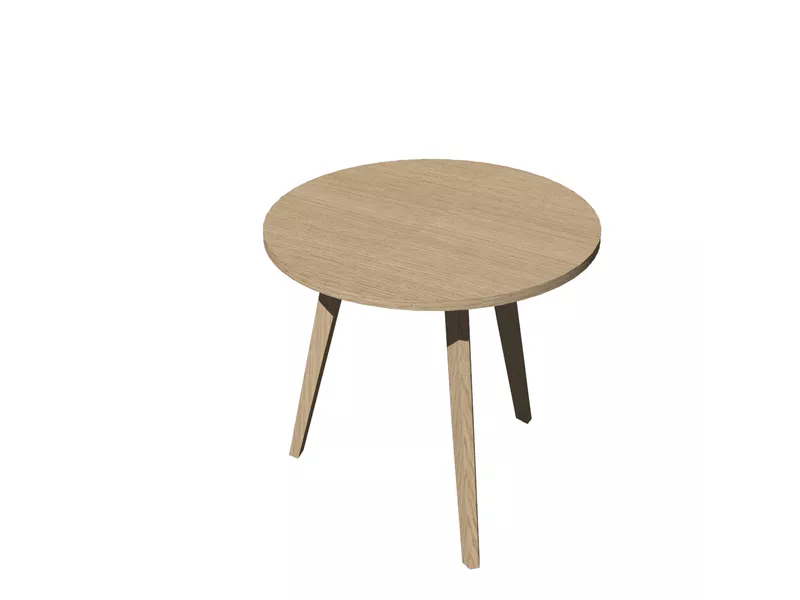 Tavolo Riunioni Woody Artexport - Rotondo - Diametro 80 cm - 6408-DKA-C (Rovere)