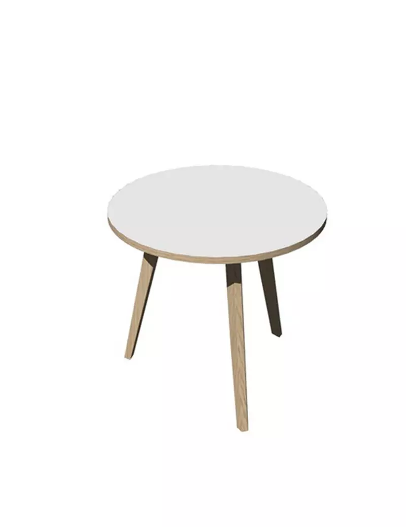 Tavolo Riunioni Woody Artexport - Rotondo - Diametro 80 cm - 6408-DKA-3C (Rovere e Bianco) Tavolo Riunioni Woody Artexport - Rotondo - Diametro 80 cm - 6408-DKA-3C (Rovere e Bianco)