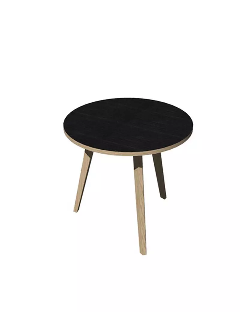 Tavolo Riunioni Woody Artexport - Rotondo - Diametro 80 cm - 6408-DKA-8C (Rovere e Nero Venato) Tavolo Riunioni Woody Artexport - Rotondo - Diametro 80 cm - 6408-DKA-8C (Rovere e Nero Venato)