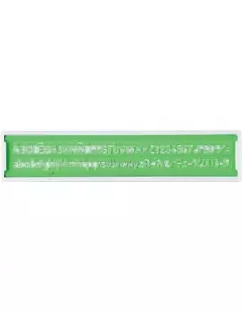 Normografo Norme Uni Arda - 22,9x4,8 cm - 5 mm - 3005 (Verde)