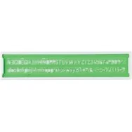 Normografo Norme Uni Arda - 22,9x4,8 cm - 5 mm - 3005 (Verde)