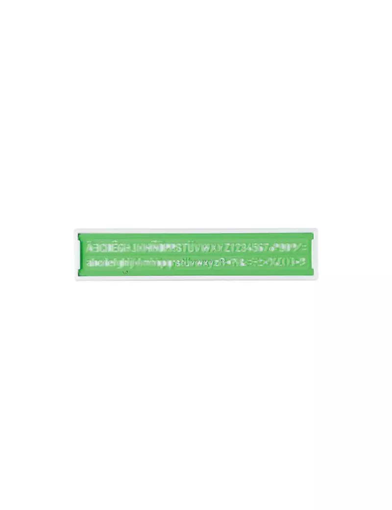 Normografo Norme Uni Arda - 22,9x4,8 cm - 5 mm - 3005 (Verde)