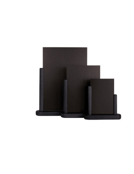 Lavagna da Tavolo Elegant Securit - A5 - 20x23x6 cm - ELE-BL-ME (Nero)