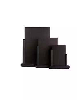 Lavagna da Tavolo Elegant Securit - A5 - 20x23x6 cm - ELE-BL-ME (Nero)