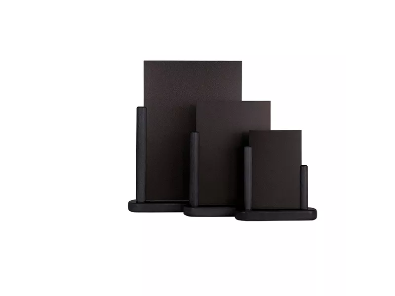 Lavagna da Tavolo Elegant Securit - A5 - 20x23x6 cm - ELE-BL-ME (Nero)