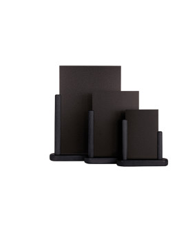 Lavagna da Tavolo Elegant Securit - A6 - 15,5x17x5 cm - ELE-BL-SM (Nero)