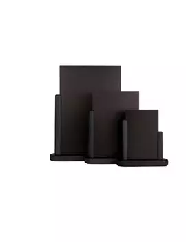 Lavagna da Tavolo Elegant Securit - A6 - 15,5x17x5 cm - ELE-BL-SM (Nero)
