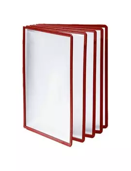 Pannello di Ricambio Sherpa per Leggii Vario Durable - A4 - 5606-03 (Rosso Conf. 5)