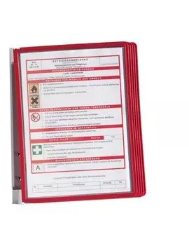 Leggio da Parete Vario Wall 5 Durable - A4 - 5551-03 (Rosso)