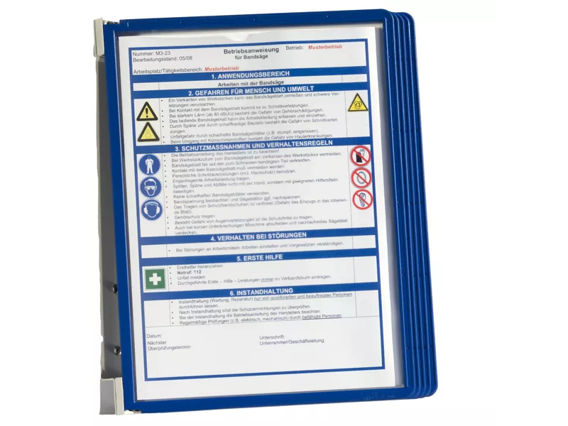 Leggio da Parete Vario Wall 5 Durable - A4 - 5551-07 (Blu)