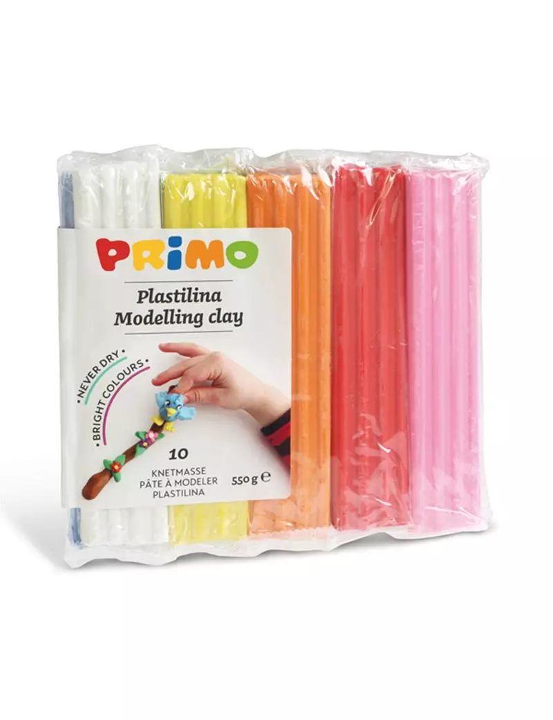 Plastilina Primo Morocolor - 550 g - 269PP10 (Assortiti Conf. 10) Plastilina Primo Morocolor - 550 g - 269PP10 (Assortiti Conf. 10)