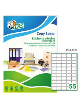 Etichette Adesive Tico - 36x22 mm - PG4-3622 (Bianco Conf. 100)