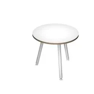 Tavolo Riunioni Skinny Metal Artexport - Rotondo - Diametro 80 cm - 6408-DJA-3C-AM (Bianco)