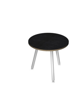 Tavolo Riunioni Skinny Metal Artexport - Rotondo - Diametro 80 cm - 6408-DJA-8C-AM (Nero Venato)
