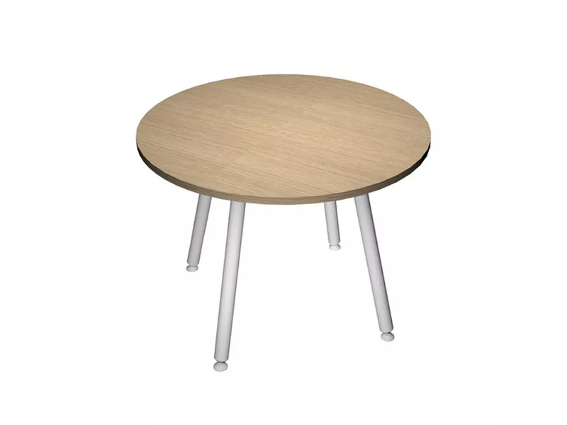 Tavolo Riunioni Skinny Metal Artexport - Rotondo - Diametro 100 cm - 6410-DJA-C-AM (Rovere)