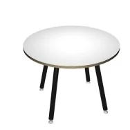 Tavolo Riunioni Skinny Metal Artexport - Rotondo - Diametro 100 cm - 6410-DJA-3C-AM (Bianco)