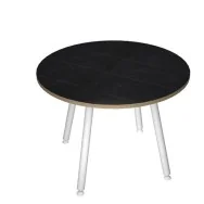 Tavolo Riunioni Skinny Metal Artexport - Rotondo - Diametro 100 cm - 6410-DJA-8C-AM (Nero Venato)