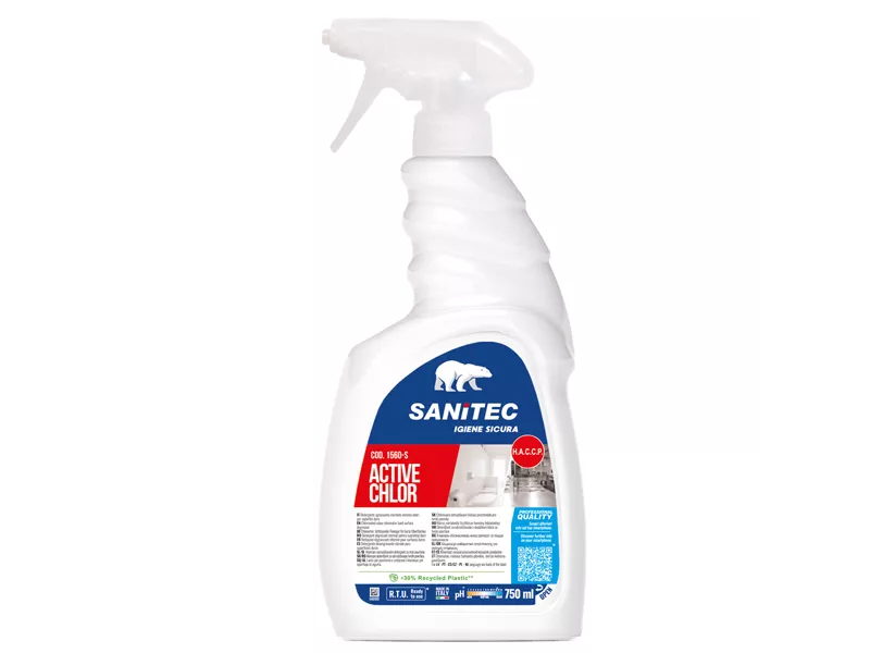 Detergente Gel Profumato con Cloro Attivo Sanitec - 1560-S - 750 ml