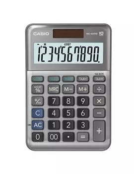 Calcolatrice da Tavolo MS-100FM Casio (Grigio)