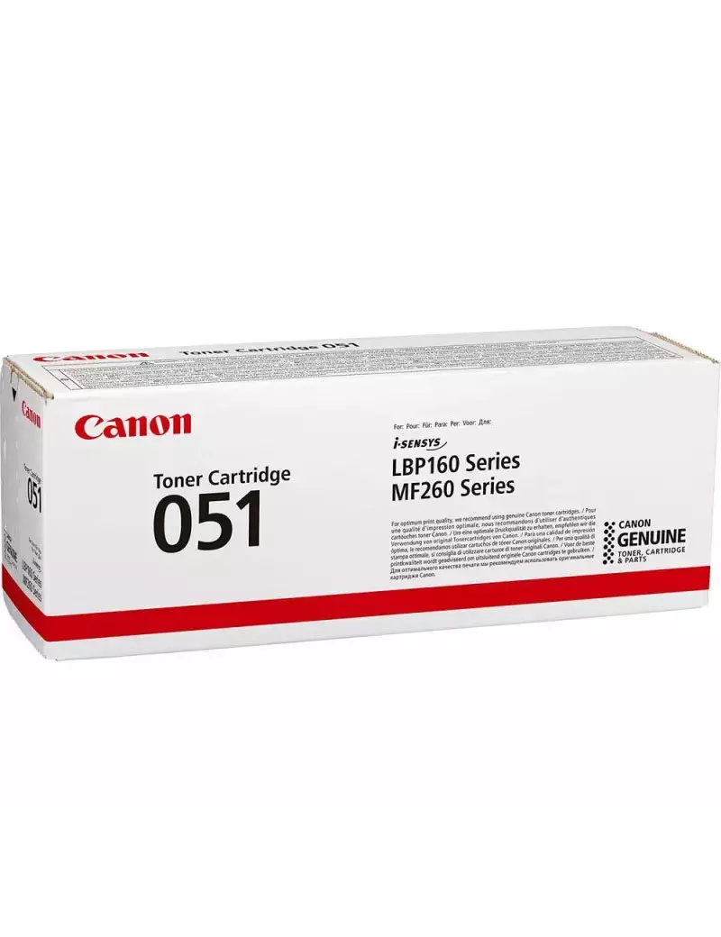 Toner Originale Canon 051 2168C002 (Nero 1700 pagine) Toner Originale Canon 051 2168C002 (Nero 1700 pagine)