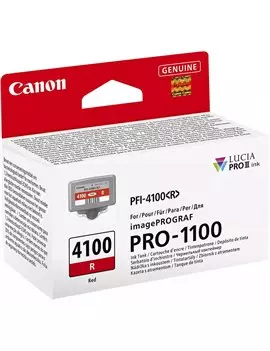Cartuccia Originale Canon PFI-4100r 6785C001 (Rosso 80 ml)