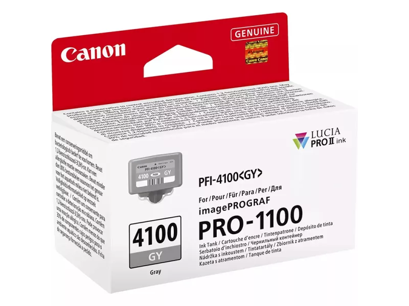 Cartuccia Originale Canon PFI-4100gy 6783C001 (Grigio 80 ml)