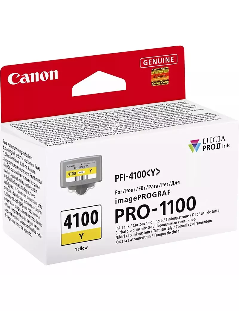 Cartuccia Originale Canon PFI-4100y 6780C001 (Giallo 80 ml) Cartuccia Originale Canon PFI-4100y 6780C001 (Giallo 80 ml)