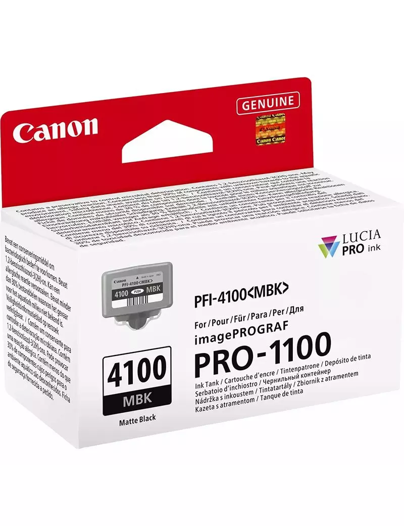 Cartuccia Originale Canon PFI-4100mbk 6776C001 (Nero Opaco 80 ml) Cartuccia Originale Canon PFI-4100mbk 6776C001 (Nero Opaco 80 ml)