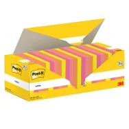 Post-it Notes Super Sticky 654-COL-VP24 3M - 76x76 mm - 7100317837 (Assortiti Conf. 24)