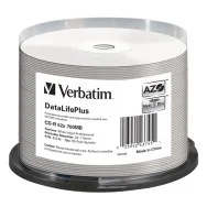 CD-R Verbatim - Spindle - 700 MB - 52x - Data Life Plus AZO - Printable - 43745 (Conf. 50)
