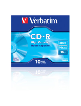 CD-R Verbatim - Jewel Case - 700 MB - 40x - Data Life - 43428 (Conf. 10)