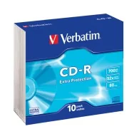 CD-R Verbatim - Slim Box - 700 MB - 52x - Data Life Extra Protection - 43415 (Conf. 10)