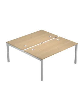 Scrivania a 2 Postazioni Contrapposte Agorà Artexport - 140x168 cm - BENCH140X2_C (Rovere)