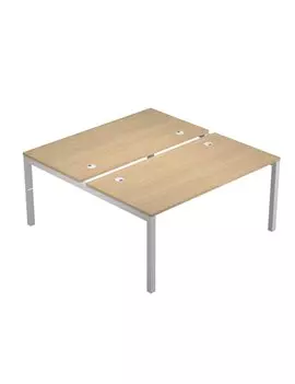 Scrivania a 2 Postazioni Contrapposte Agorà Artexport - 140x168 cm - BENCH140X2_C (Rovere)
