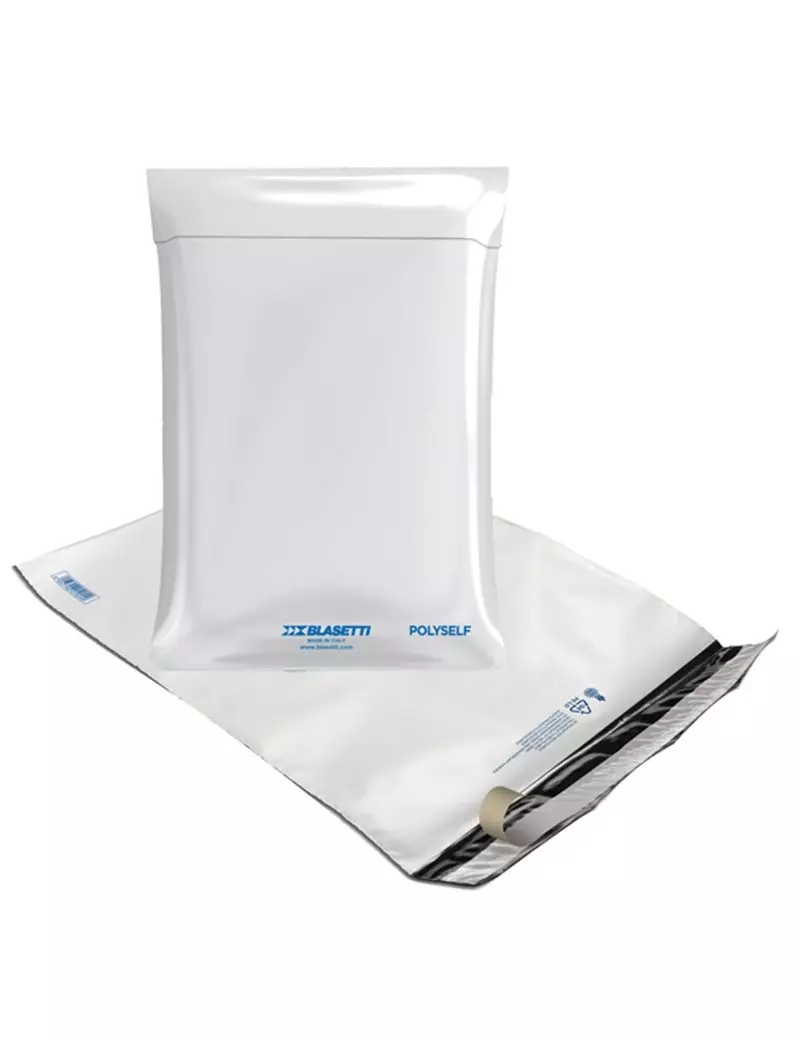 Busta a Sacco in Polietilene Polyself B3 Blasetti - 40x50 cm - 0925 (Bianco Conf. 100) Busta a Sacco in Polietilene Polyself B3 Blasetti - 40x50 cm - 0925 (Bianco Conf. 100)