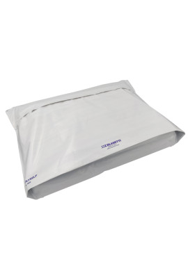 Busta a Sacco con Soffietto in Polietilene Polyself Blasetti - 52x55x10 cm - 0932 (Bianco Conf. 100)