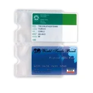 Busta Porta Card Sei Rota - 2 Tasche - 5,8x8,7 cm - 484302 (Trasparente Conf. 50)