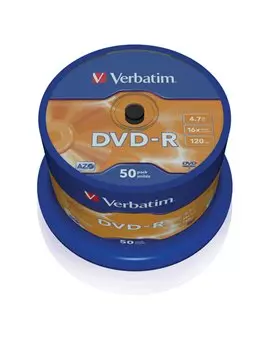 DVD Verbatim - DVD-R - 4,7 GB - 16x - Spindle - 43548 (Conf. 50)