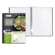 Portamenù Personalizzabile Menu TI Sei Rota A4 2 Buste 56700210 (Nero)