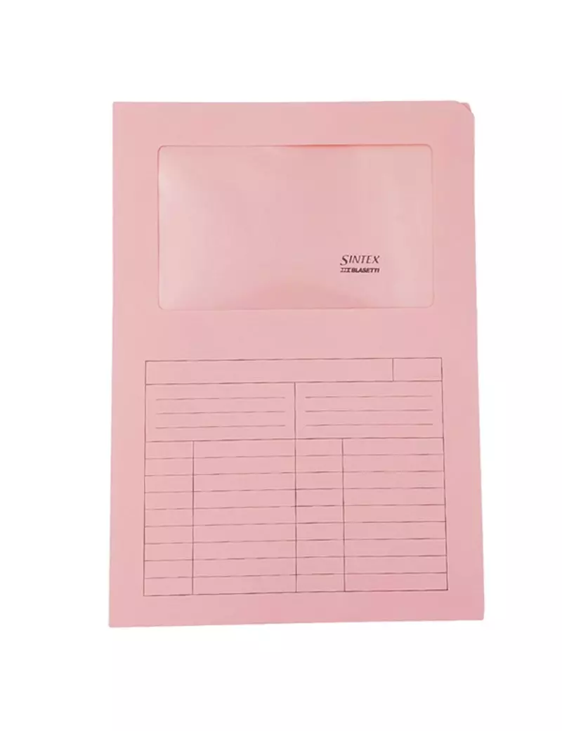 Cartellina in Cartoncino a L Sintex Blasetti - 22x31 cm - 115 g - con Finestra - 574 (Rosa Conf. 50) Cartellina in Cartoncino a L Sintex Blasetti - 22x31 cm - 115 g - con Finestra - 574 (Rosa Conf. 50)
